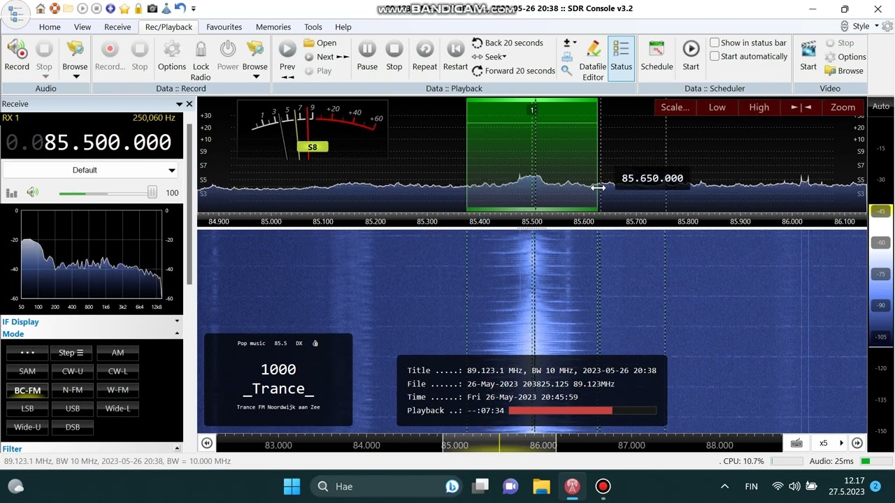 Dutch pirate Trance FM 85.5 MHz