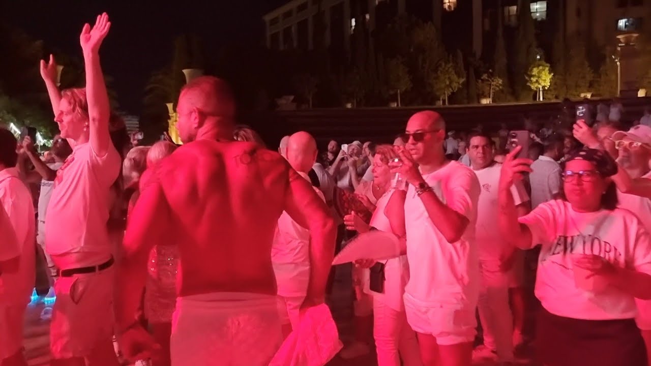 Benidorm Pride 2025 White Party Atmosphere 4K