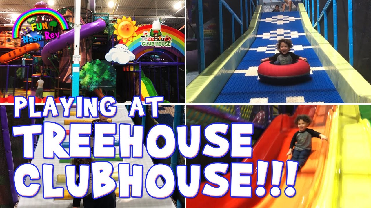 Playing At TREEHOUSE CLUBHOUSE!!!  For KIDS!!!