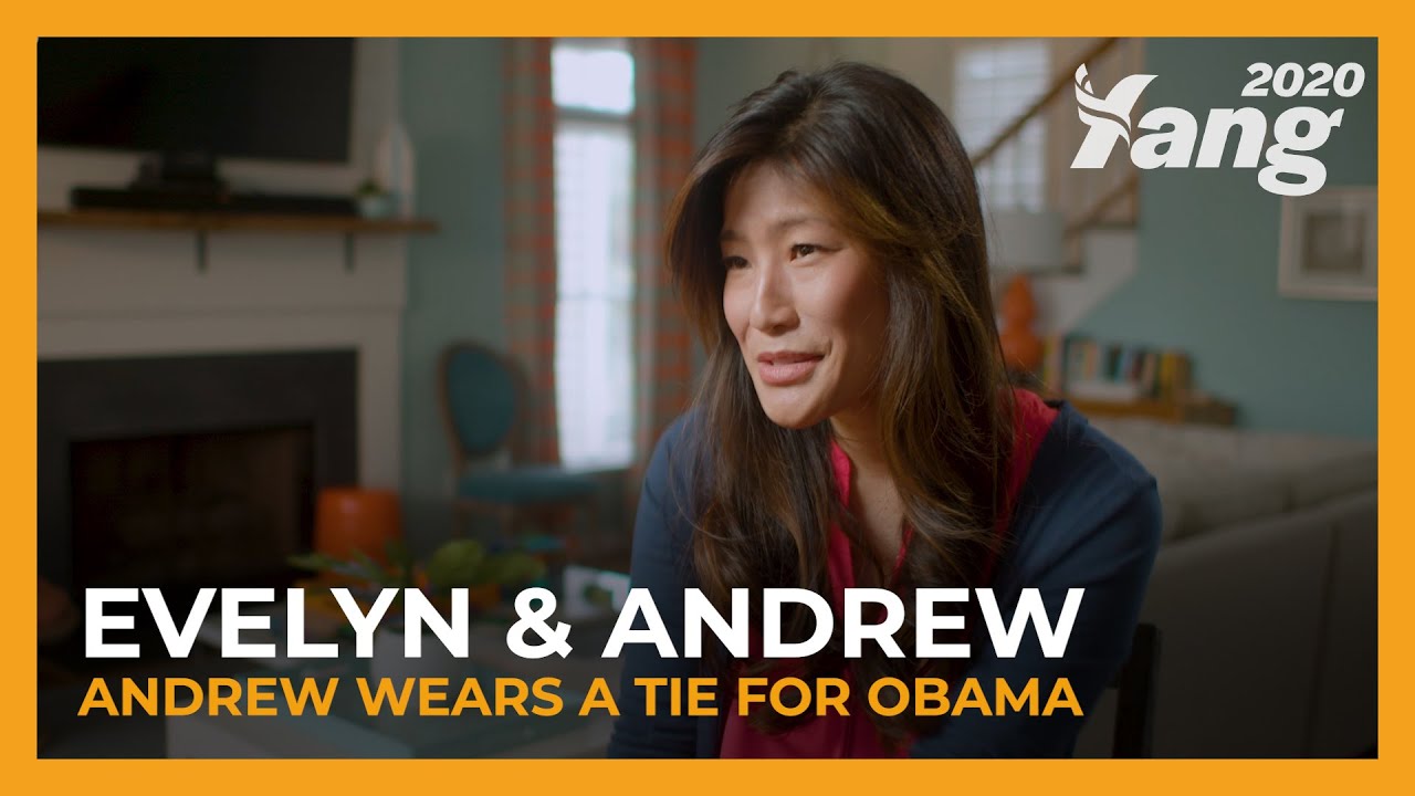 Andrew Wears a Tie for Obama