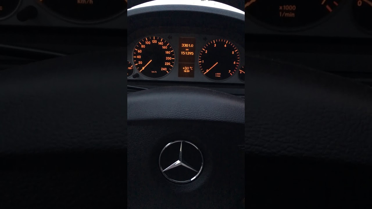 Настройка времени и даты Mercedes Benz class-b