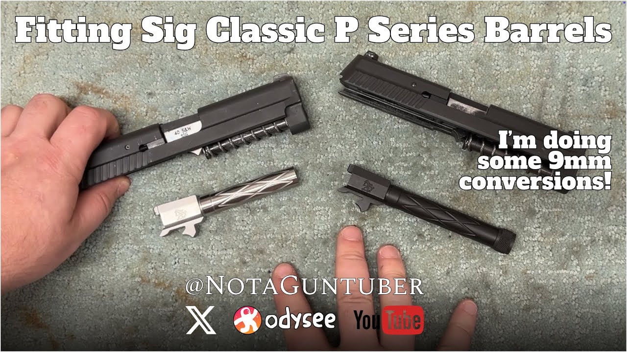 Инструкция по установке ствола на Sig P226 с использованием комплекта для переделки под 9-мм патр...