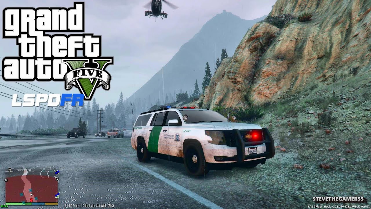 GTA 5 - LSPDFR - EPiSODE 78 - LET'S BE COPS - BORDER PATROL (GTA 5 PC POLICE MODS)