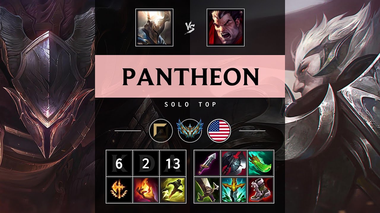 Pantheon Top vs Darius - NA Challenger Patch 25.15