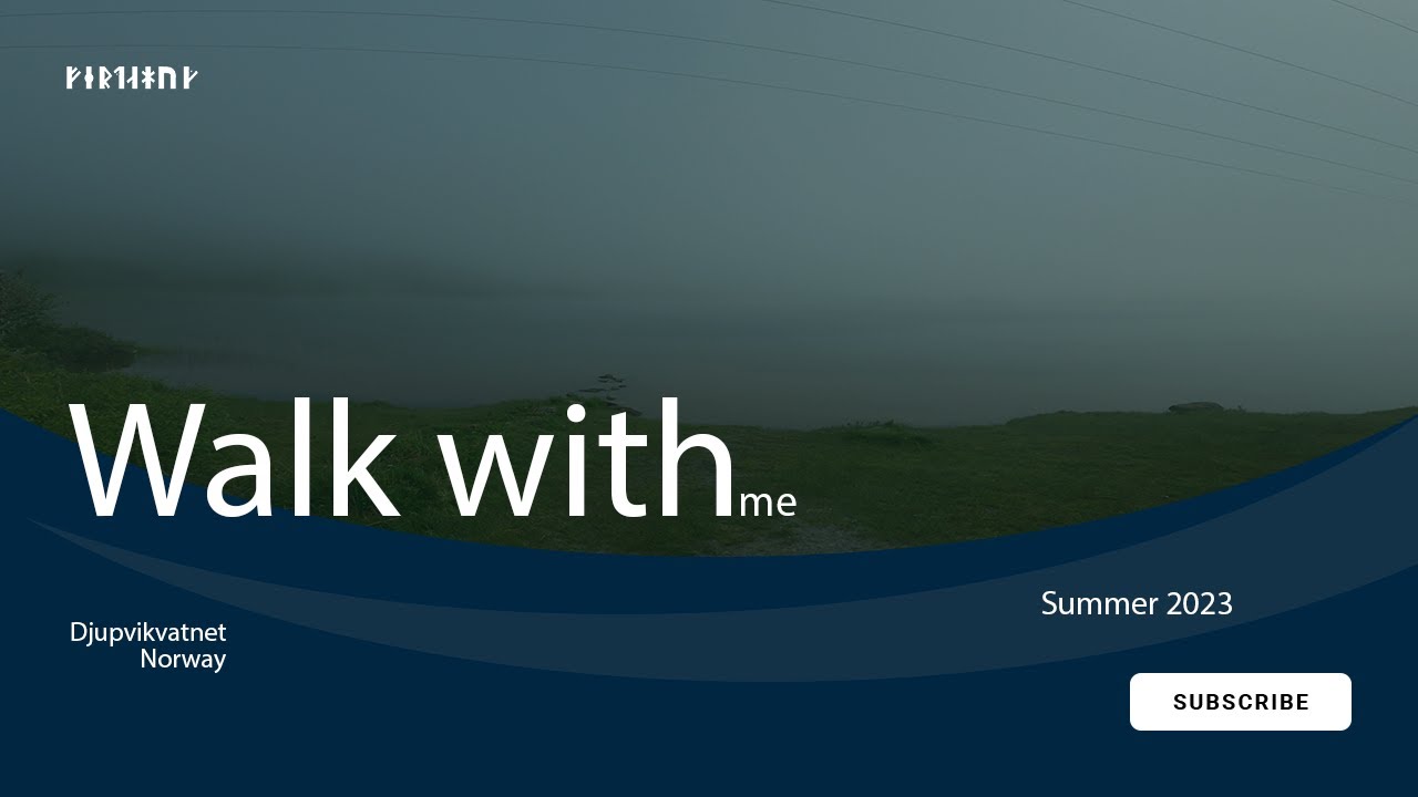 Walk with me - Walking along Djupvikvatnet - Norway - W018 - 4K