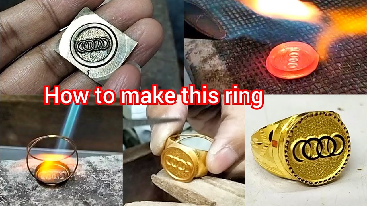 gold ring making process | Audi gold ring make design |  22k gold