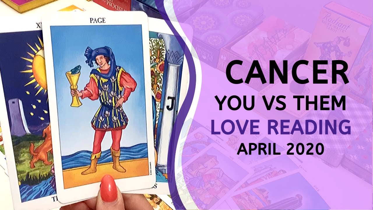 CANCER ~ Heartfelt Confession Might Surprise You ~ You vs Them April 2020 Tarot Reading