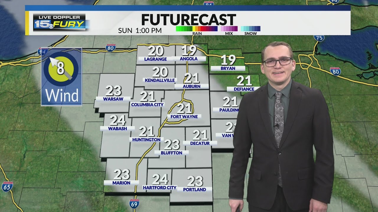 Decreasing clouds this afternoon