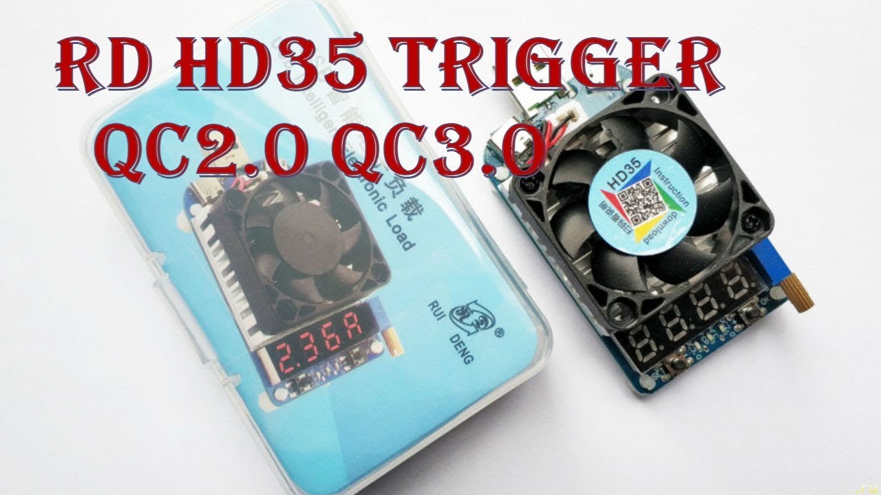 🎁Триггерная нагрузка RD HD35 Trigger QC2.0 QC3.0.ОБЗОР.Тестирование!
