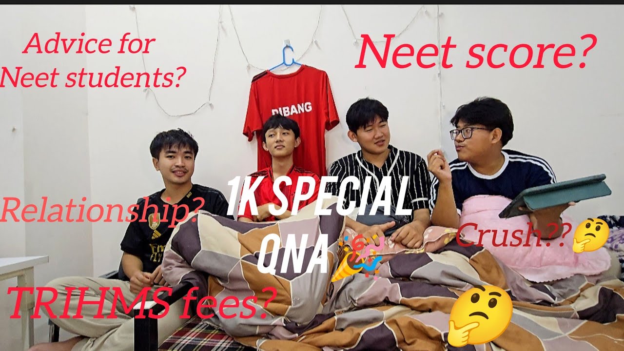 1k special🎉QNA Session 😶‍🌫️With Friends In MBBS 🥼 Hostel||Advice for Neet Students||TRIHMS||