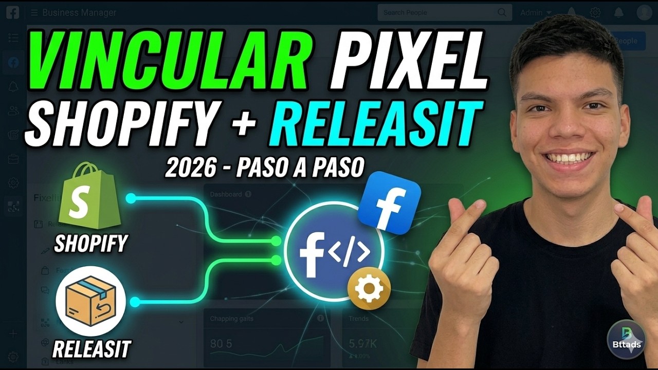 Vincular Pixel de Facebook a Shopify y Releasit 2026 | Bttads