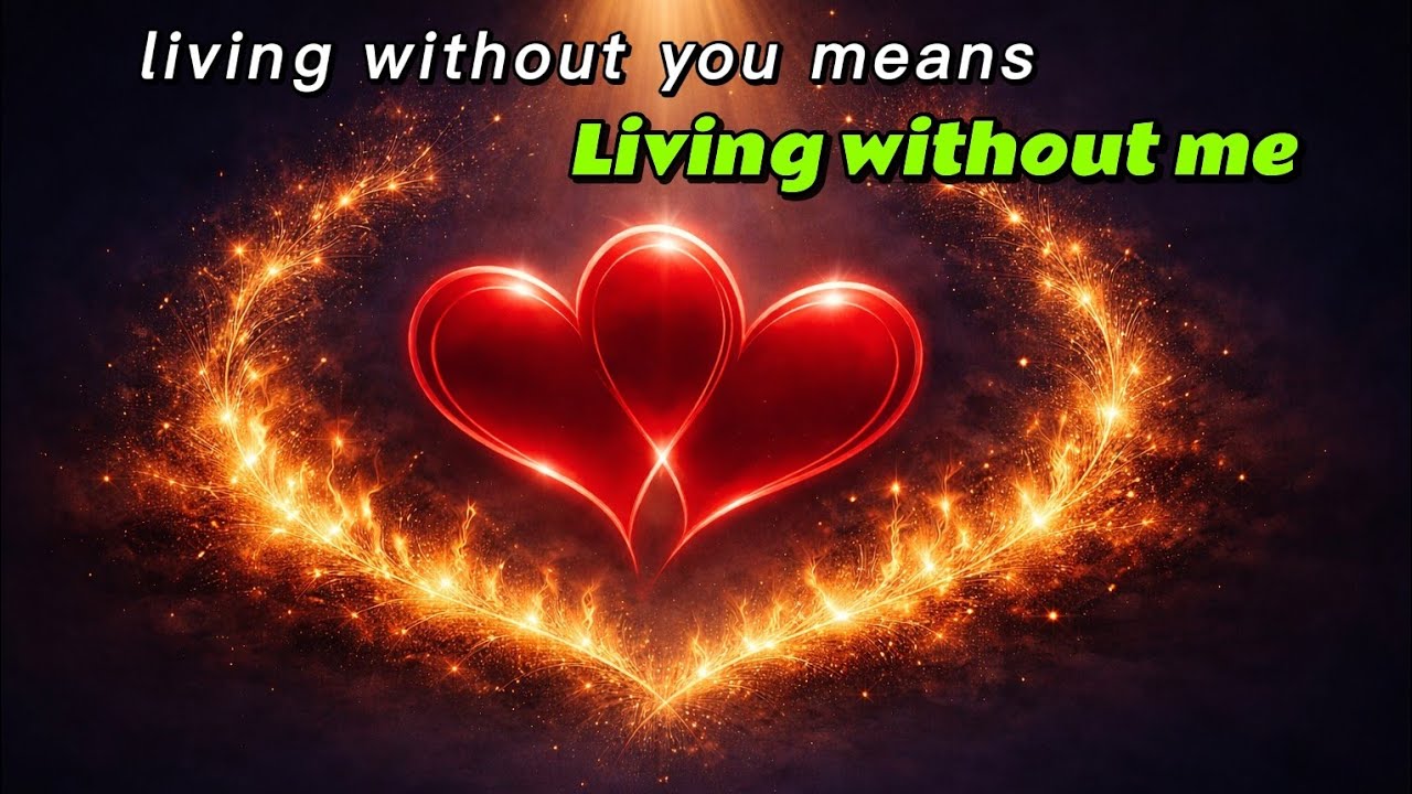 Living without you means living without me 