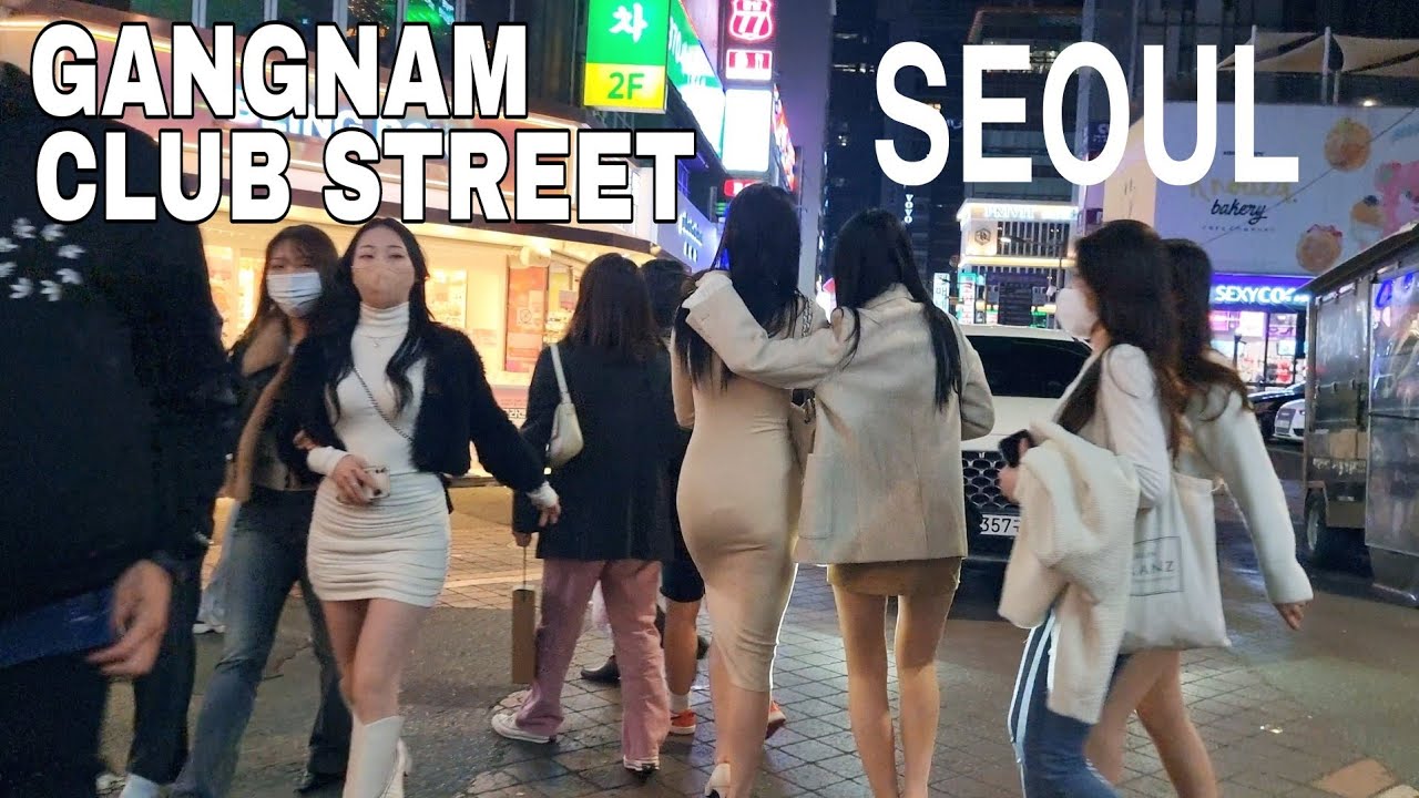 [4K] Seoul friday night walking in gangnam club streets,the increasingly warm gangnam atmosphere