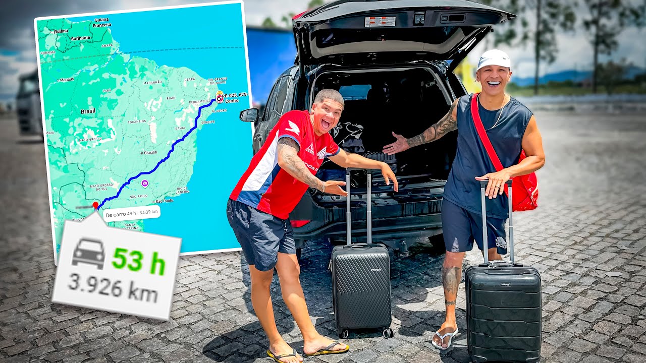 MAIOR VIAGEM DE CARRO DAS NOSSAS VIDAS - SAINDO DO BRASIL 🇧🇷 