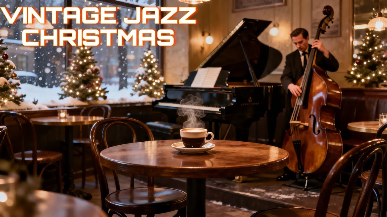 Timeless Christmas Jazz Atmosphere – Snowfall Dreams & Gentle Winter Serenity