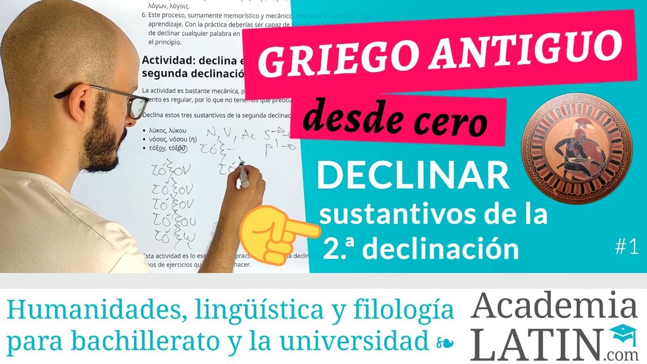 CÓMO DECLINAR sustantivos de la segunda declinación 🏛 Curso de griego antiguo desde cero #1