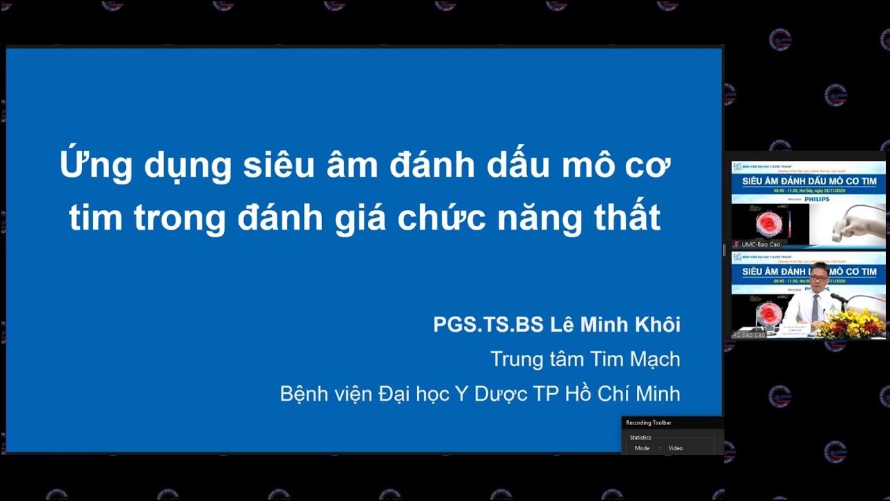 Ứng dụng siêu âm đánh dấu mô cơ tim trong đánh giá chức năng thất, Phần 1. PGS. TS. BS. Lê Minh Khôi