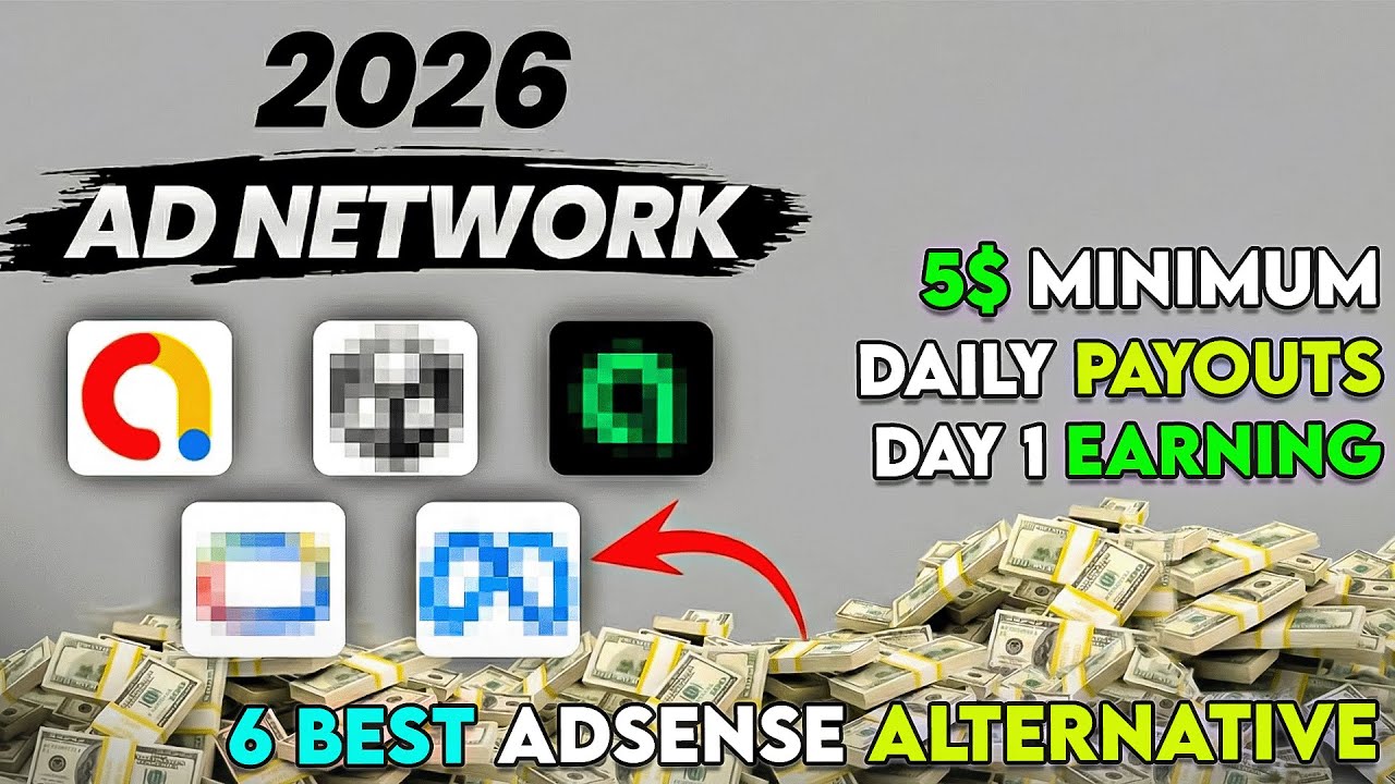 6 Top High CPM Ad Networks with $5 Minimum Withdrawal (AdSense Alternative)