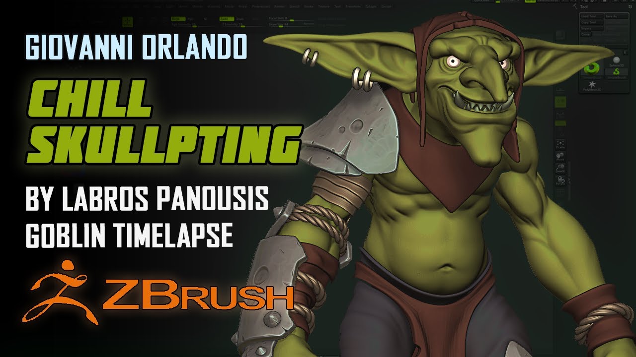3D Goblin Sculpt in Azeroth ambient | Timelapse | 3D character artist Giovanni Orlando