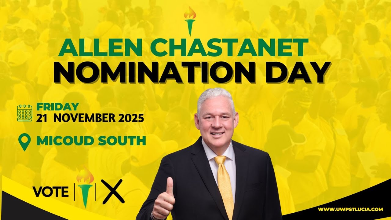 Allen Chastanet NOMINATION DAY