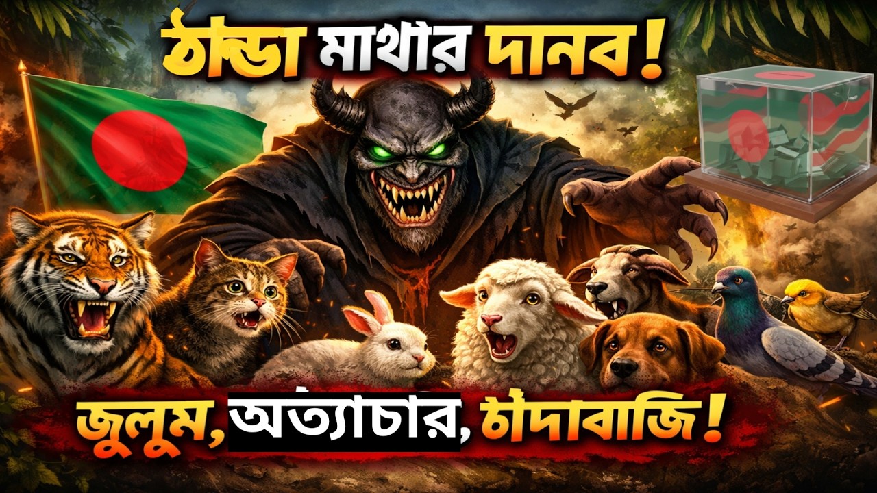 চাঁদাবাজির রাজত্ব | 🇧🇩Bangladesh Politics Inspired Islamic Story#Islamic cartoon#বাংলাদেশের গল্প
