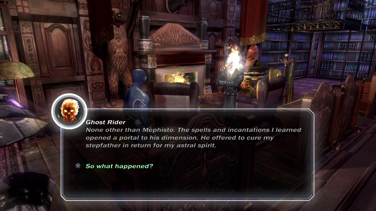 Marvel Ultimate Alliance talking to ghost rider