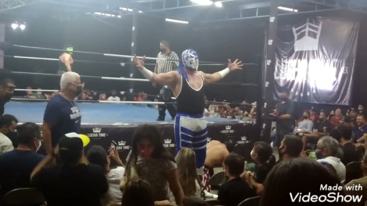 laredo kid vs Tyson Maddux vs hijo del espectro vs Epydemius ,,en la arena lucha time
