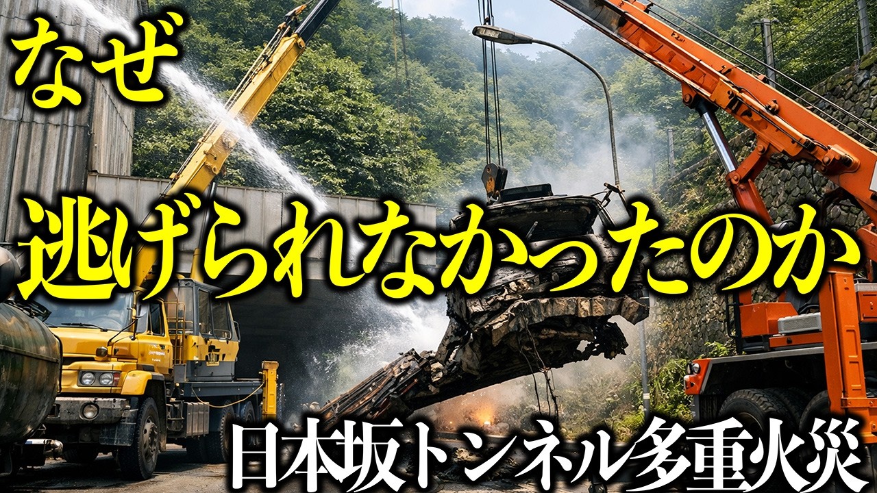【日本坂トンネル火災事故】173台の車が3日間燃え続ける大惨事【元消防士が解説】