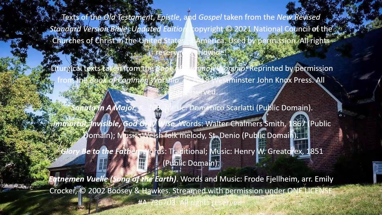 February 15, 2026 11:15 a.m.  Worship Trinity Presbyterian Church