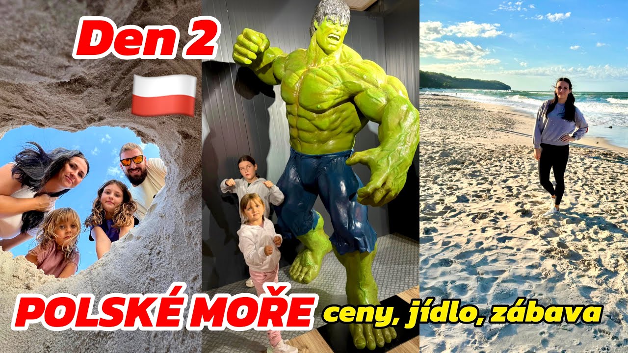 POLSKO MOŘE🇵🇱 NA KONCI SRPNA | Zábava, plány, ceny 💰 #Den 2 | Chlapowo, Wladyslawowo