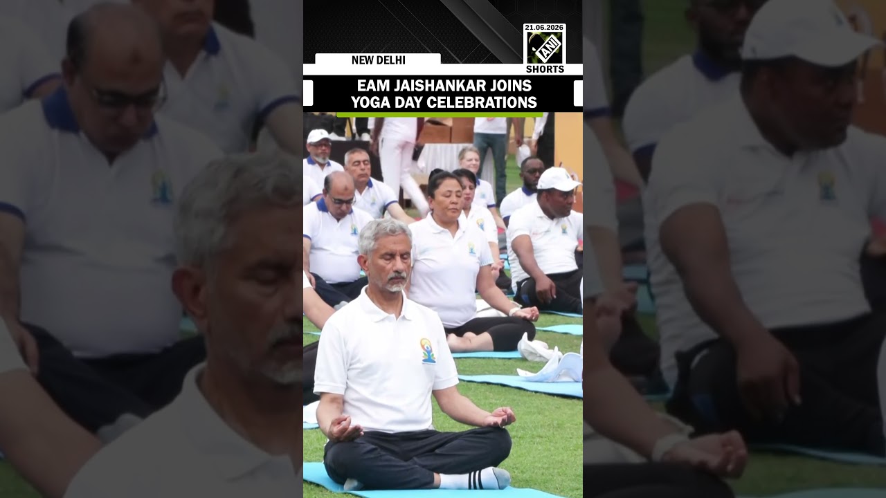 EAM S. Jaishankar joins in celebrations marking International Yoga Day