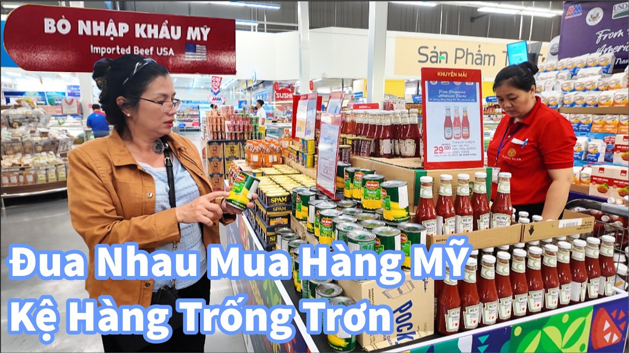 Đua Nhau Đi Chợ MUA HÀNG MỸ Tại Sài Gòn Giá Giảm Theo Thuế Nhập Khẩu Bàn Con Mua Trống Kệ Hàng