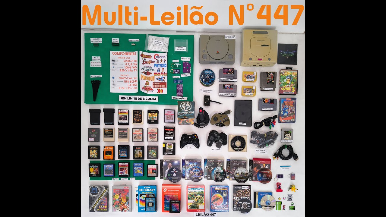 Multi-Leilão Nº 447: Diferente, Divertido e Barato! Descubra o Leilão Coletivo! Leia Descrição ...