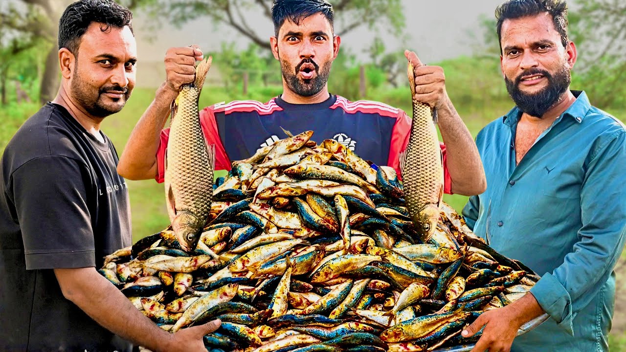 Village Style Fish Curry Recipe | Spicy Fish Masala Curry Cooking on Wood Fire | Indian Village Food