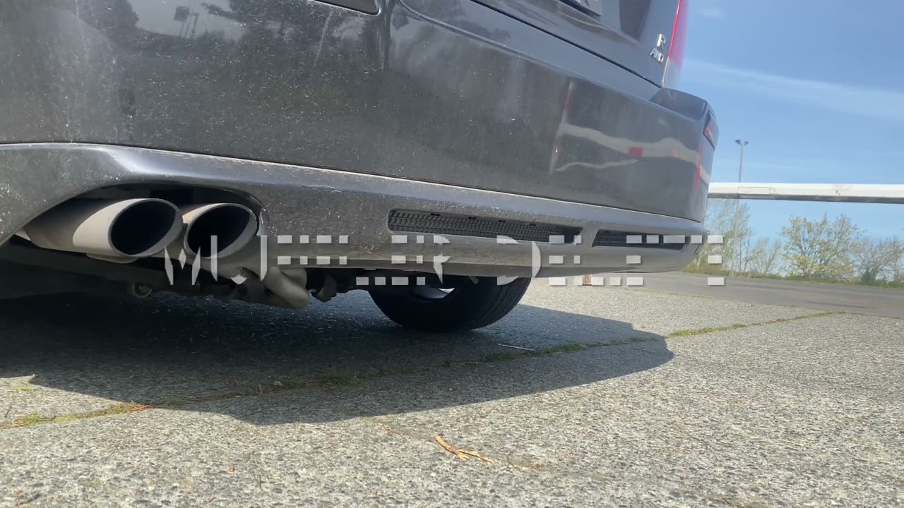 Stock, Muffler, and Resonator delete comparison 05 Volvo S60R