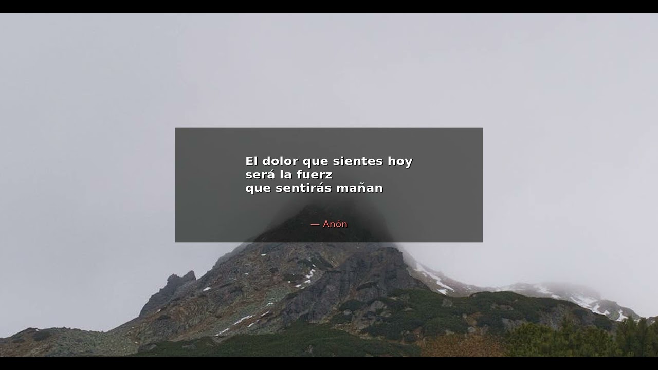 El dolor que sientes hoy será la fuerza que sentirás mañana. - Anónimo | Alma Guerrera