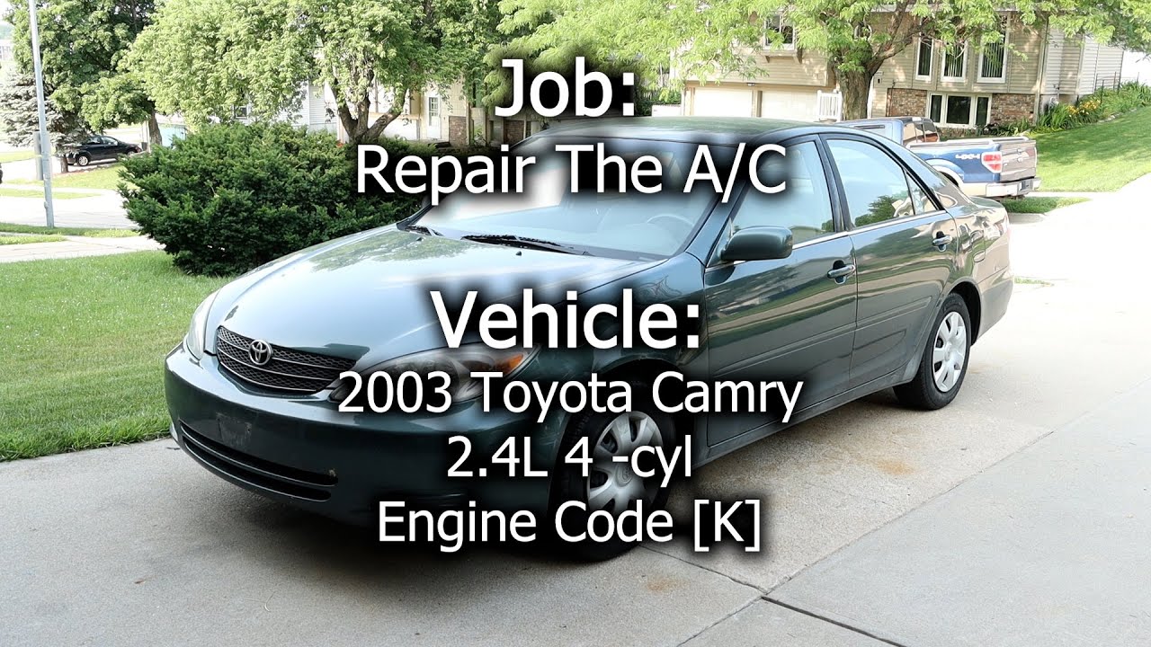 2003 Toyota Camry - A/C System Replacement - Complete Video - Air Conditioner Fix and Repair