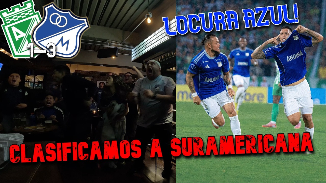 ¡Fiesta azul! Así reaccionaron los hinchas al triunfo de Millonarios 1-3 vs Nacional