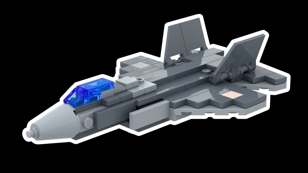 LEGO Lockheed Martin F-35 Lightning II Stealth Jet Fighter MOC
