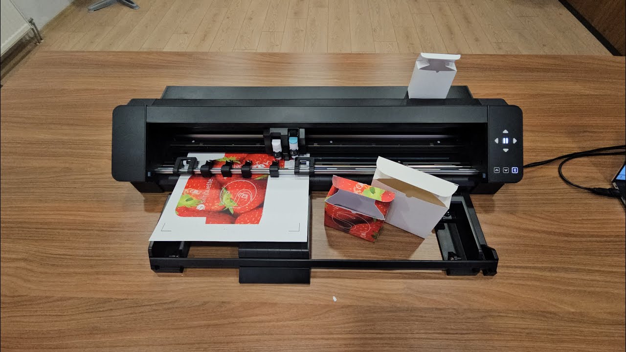 Silhouette Cameo Pro Mk2 ile Baskılı Karton Kutu Üretimi (300gram/m2) #kartonkesim #kutukesim