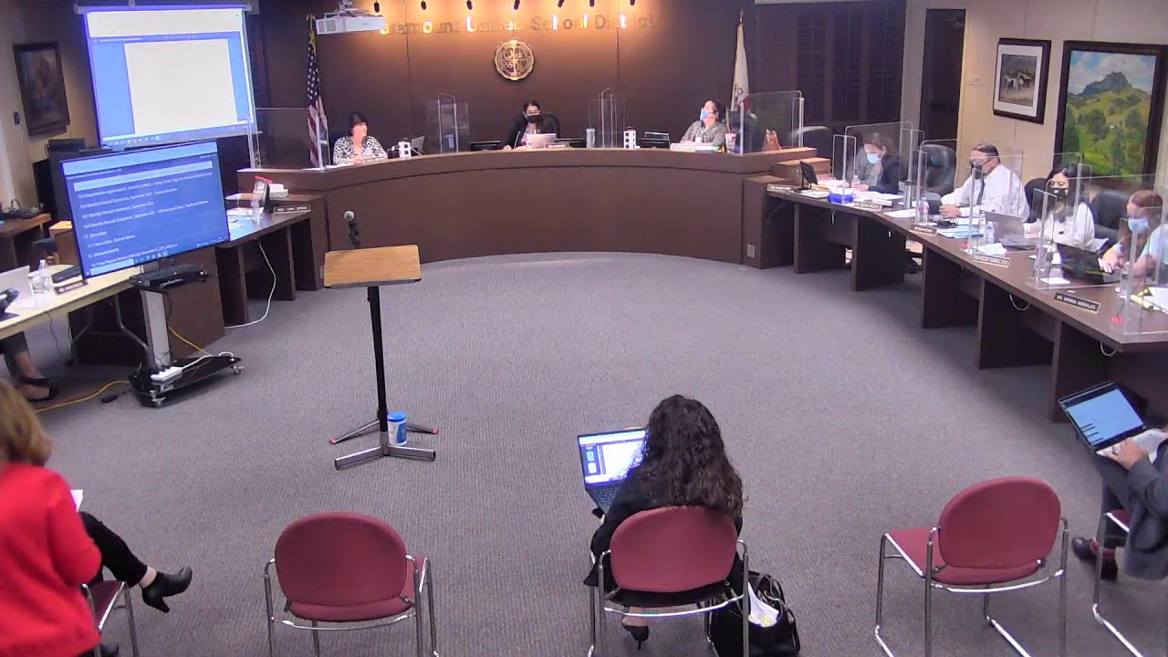 Paramount USD Board Meeting 10-11-2021