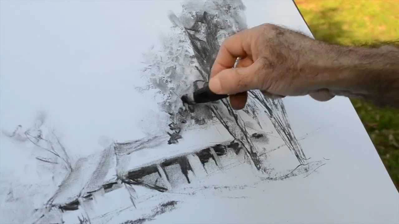 2º Desenho a Carvão do Natural por Francisco Lopes - Parte 1