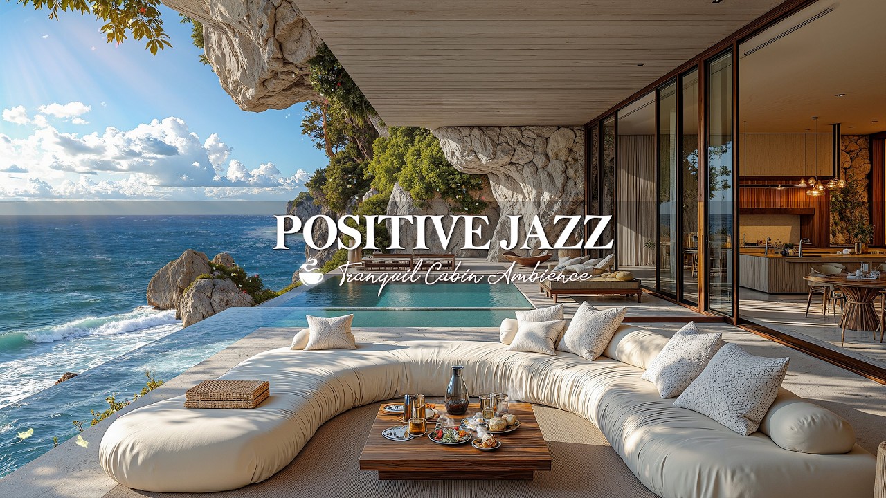 Positive June Jazz In Peaceful Seaside 🌊 Start New Day With Smooth Morning Jazz In Coastal Resor...