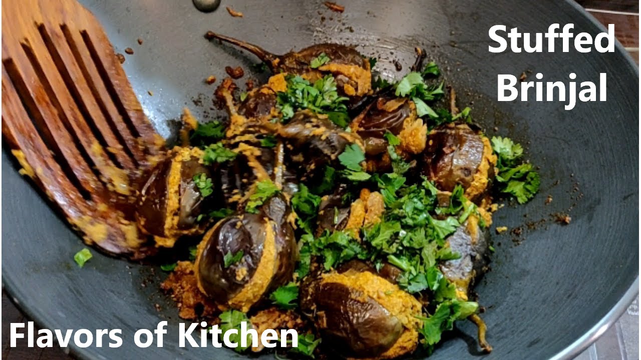 Stuffed Brinjal with Sesame Seeds Masala | Bharwan Baingan - Til ka Msaala | English