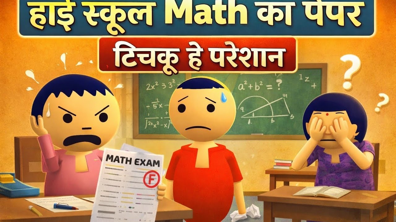 High school math ka paper #dy #comedy #cartoon #funny #mjok #animation #trending #jokes #high school