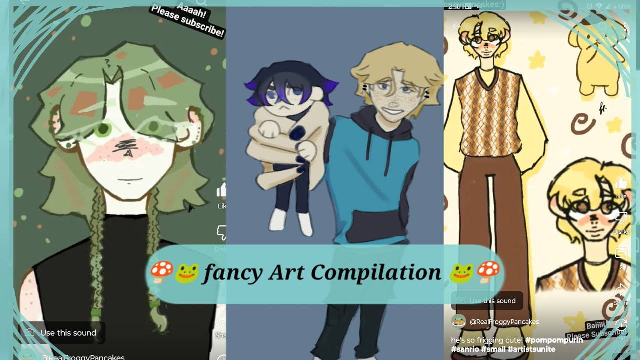 🐸🍄 Fancy art Compilation 🐸🍄 pt. 6 featuring @RealFroggyPancakes