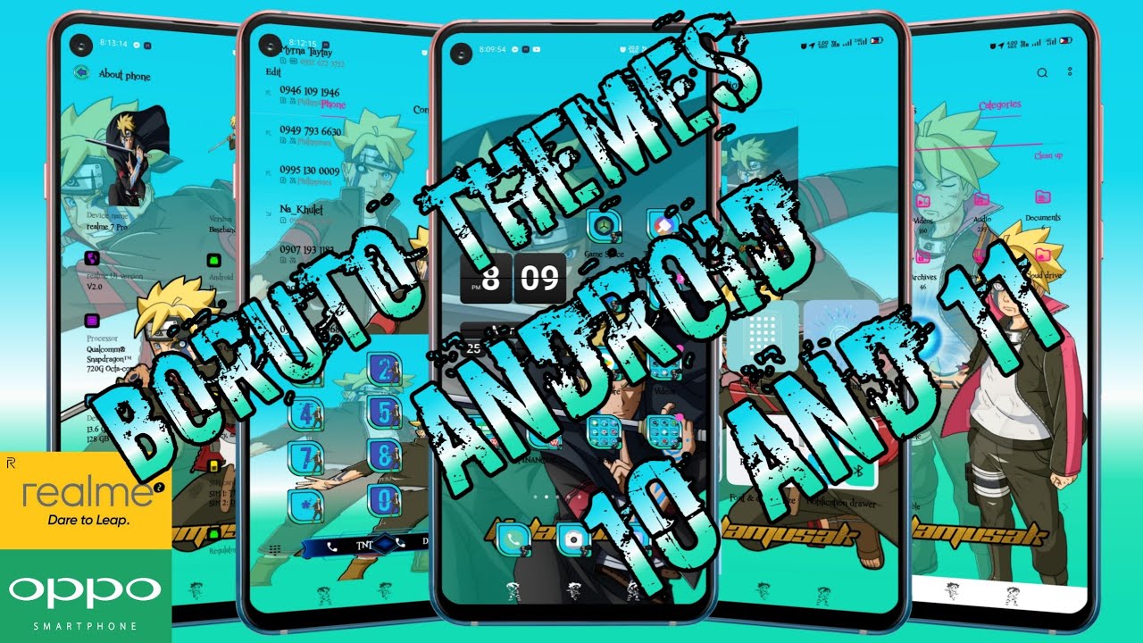 BORUTO FULL THEMES HIGH QUALITY WALLPAPER 😍😍😍 FOR OPPO/REALME ANDROID 10 and 11 😍😍