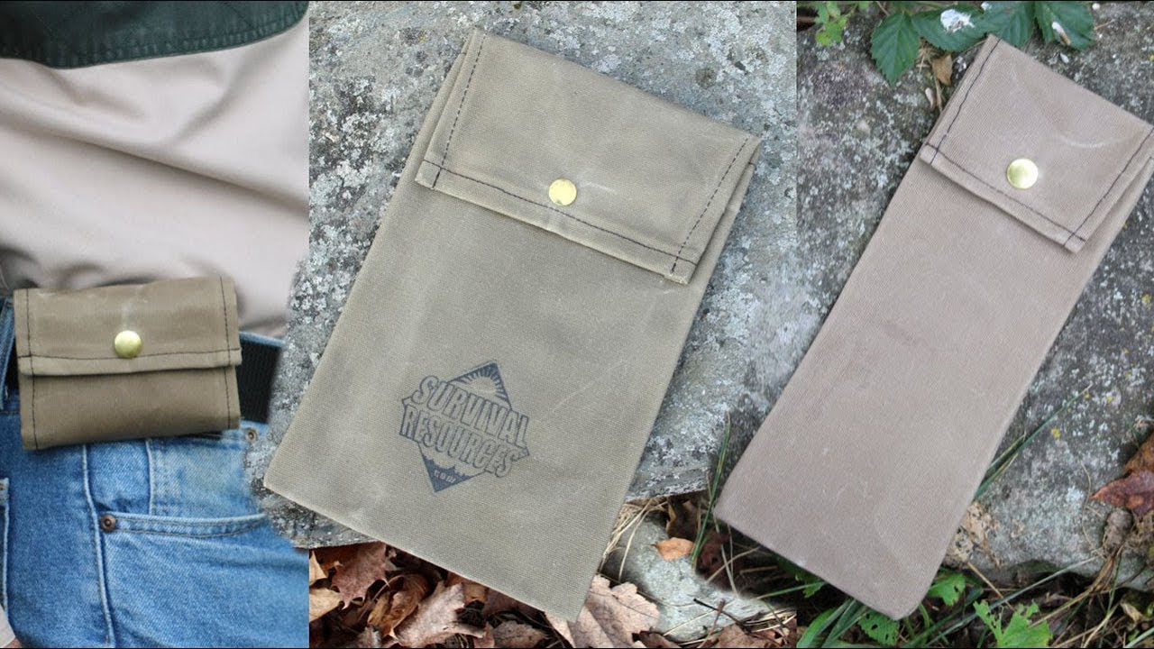 Exclusive Waxed Canvas Pouches by Survival Resources