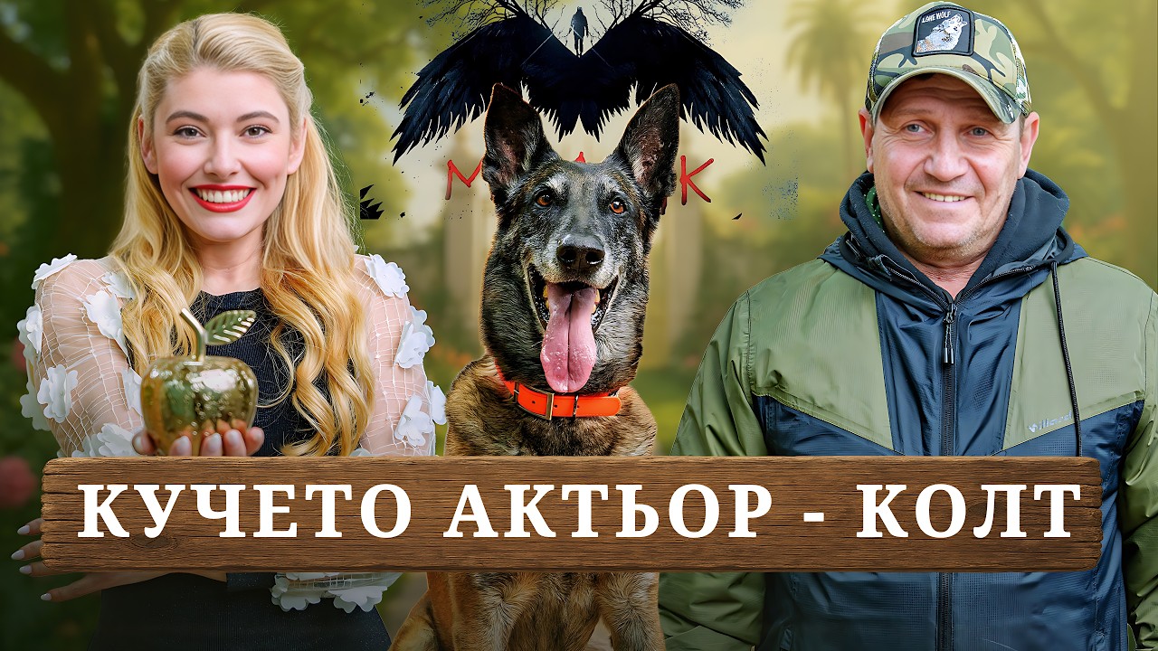 Кучето актьор от “Мамник” и треньорът му Пепи Богданов