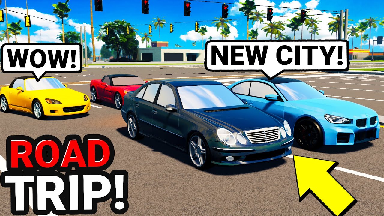 Road Trip to a New Super Car City! (Roblox Roleplay)
